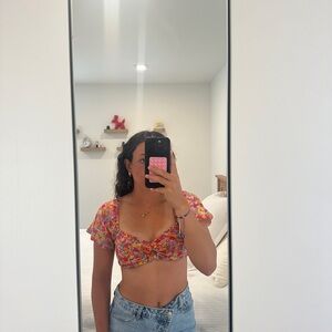 Floral crop top